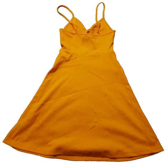 Wild Fable Dress Womens XS Mango Orange Flip Flop Mini Dress Summer Beach - Picture 2 of 6